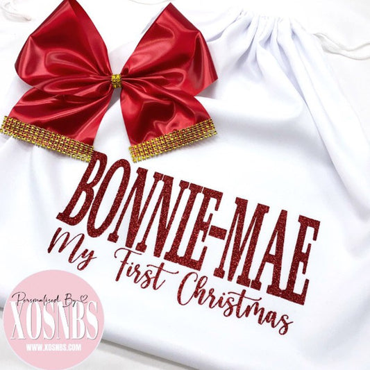 Personalised Bow Stocking | 46x75cm