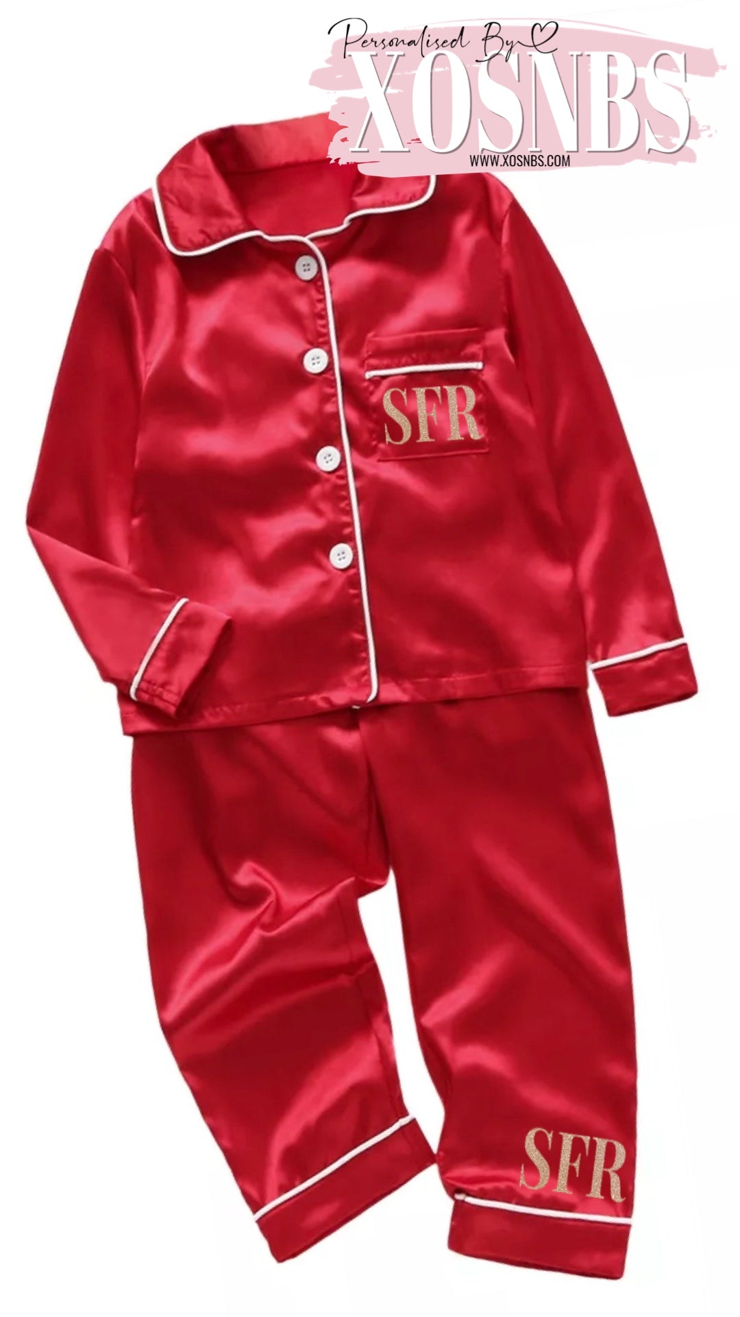 Personalised Full Length Kids Pyjamas