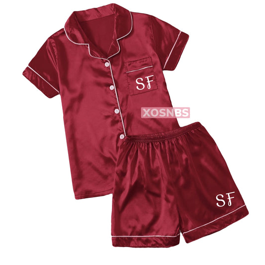 New | Satin Short Shirt Pyjamas