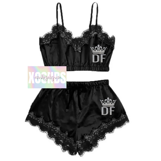 Personalised Lace Set | Black