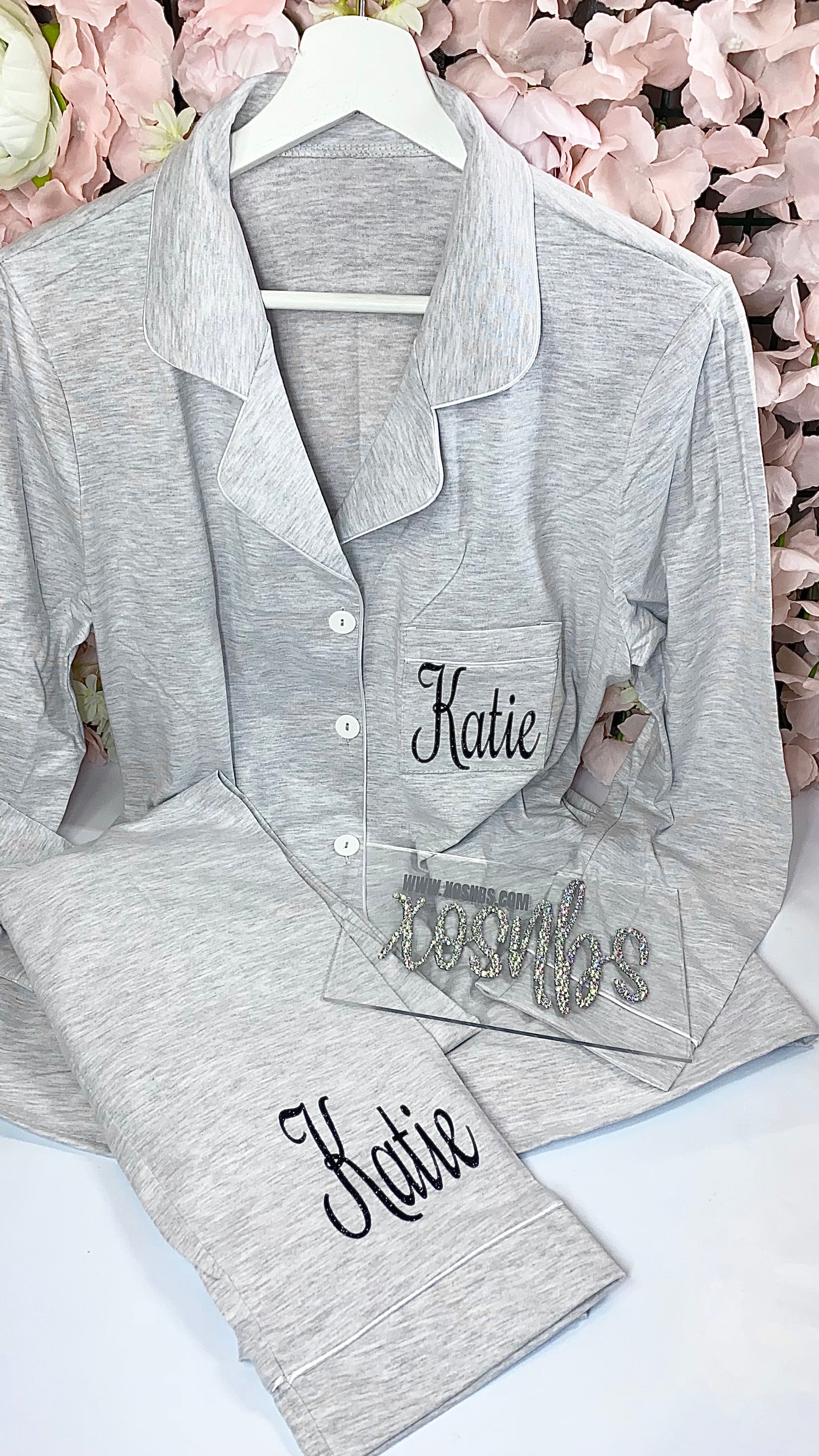 Full Length Cotton Pjs | Kids - Grey