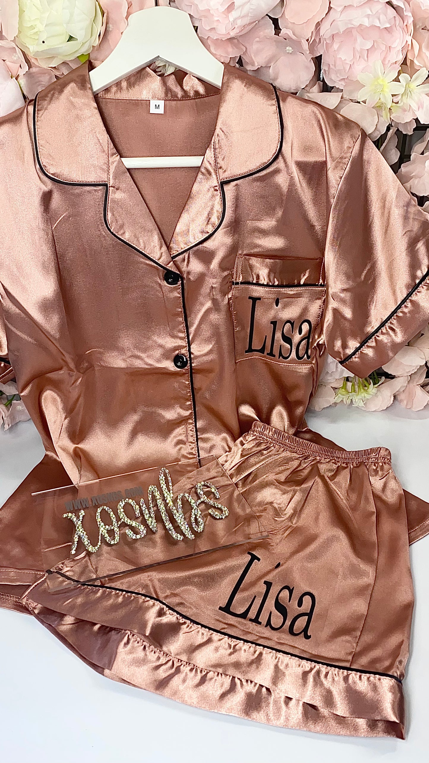 New | Satin Short Shirt Pyjamas