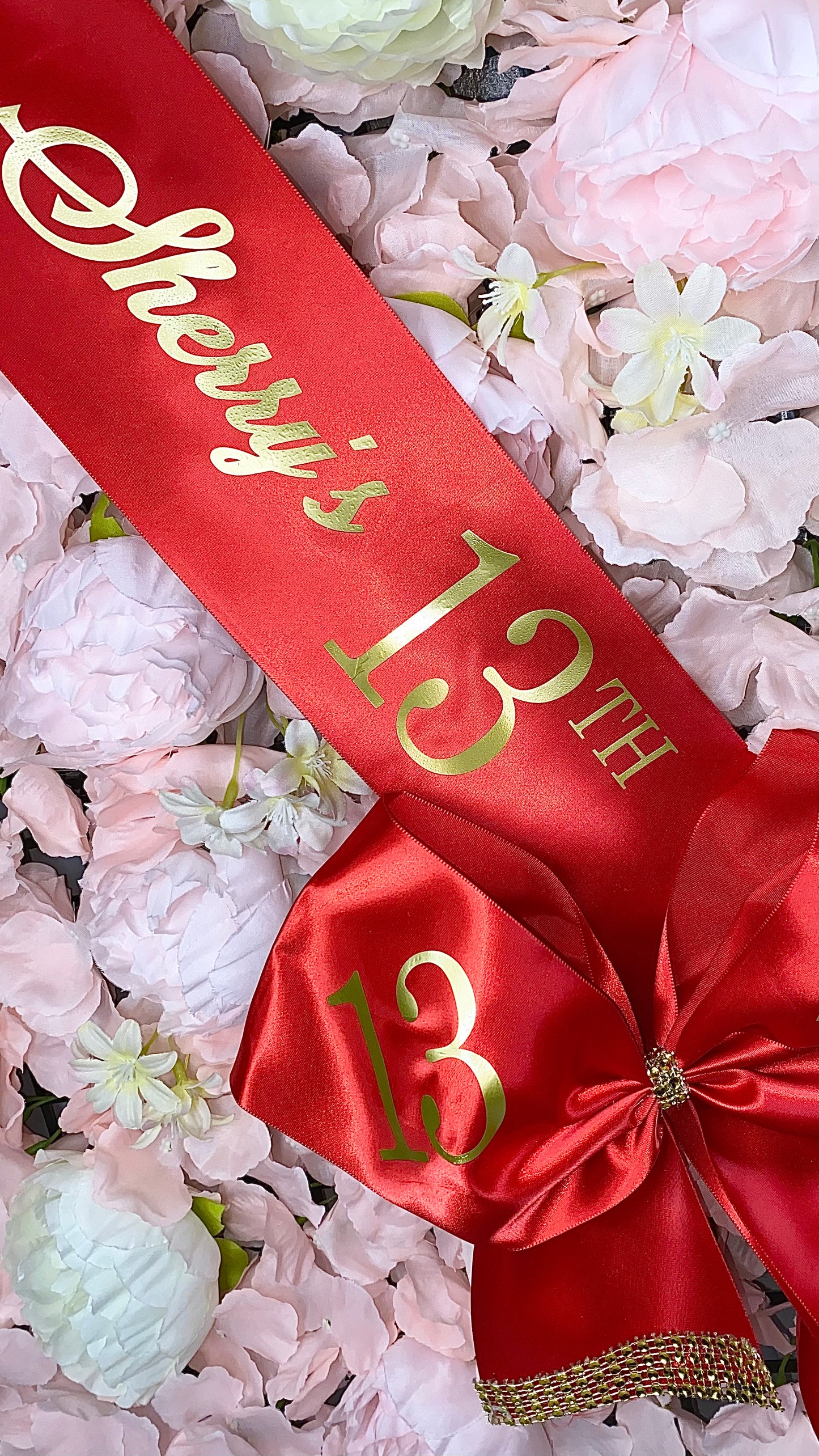 Personalised Satin Bow Sash