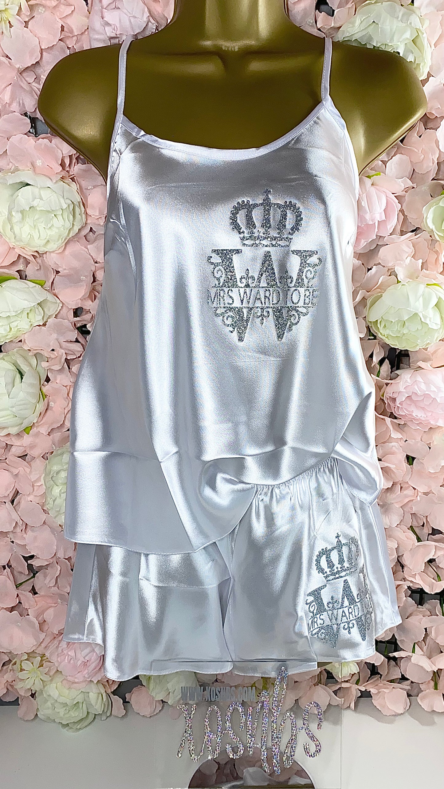 Personalised Cami Set | White