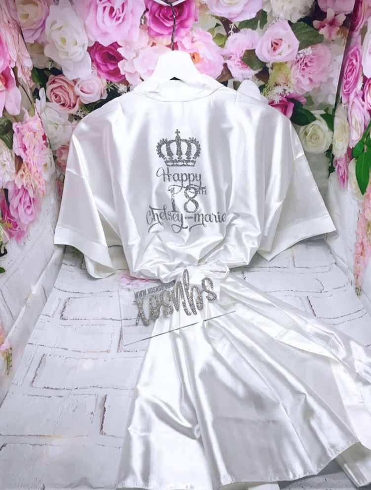 Personalised Robe | White