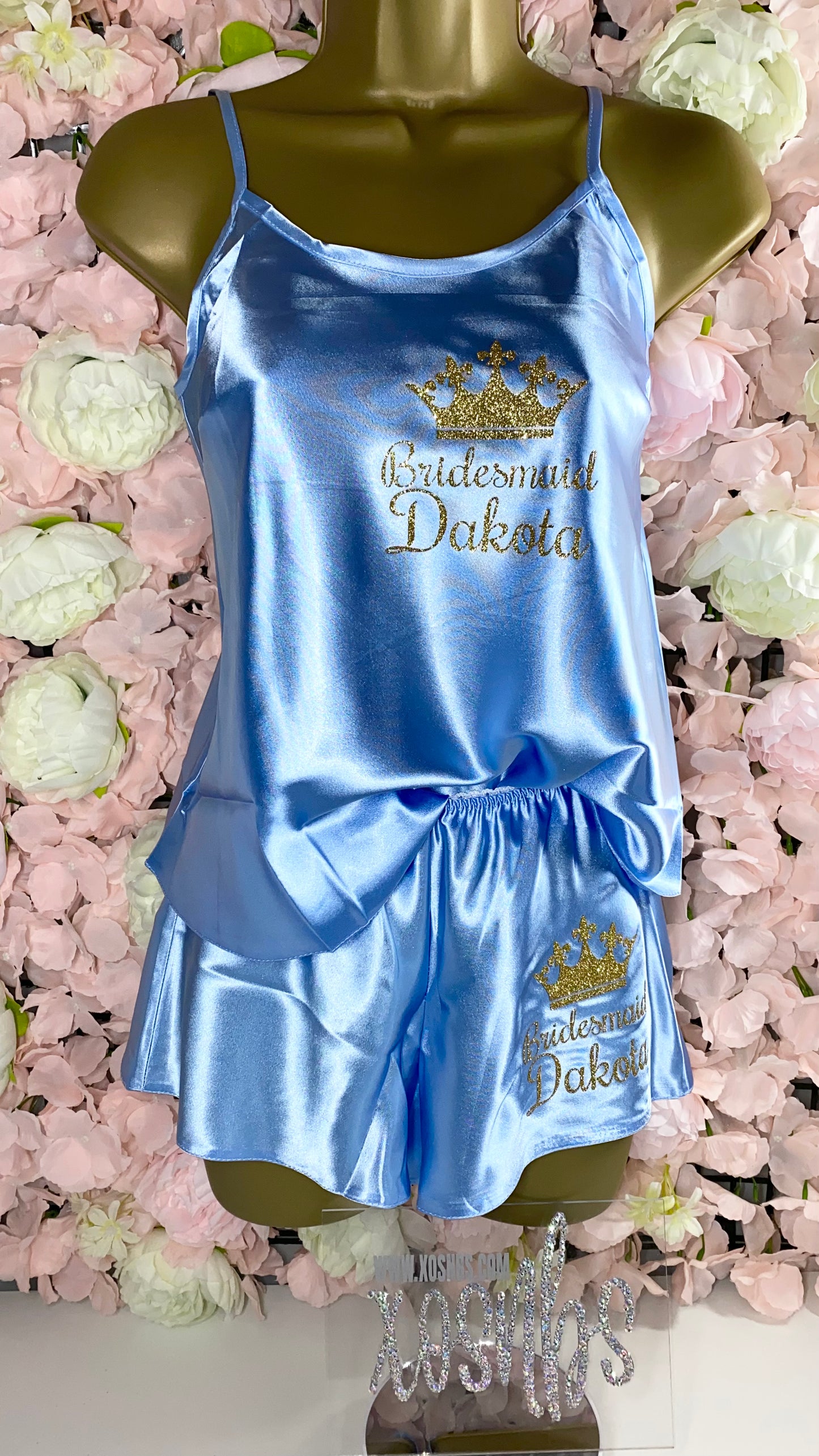 Personalised Cami Set | BabyBlue