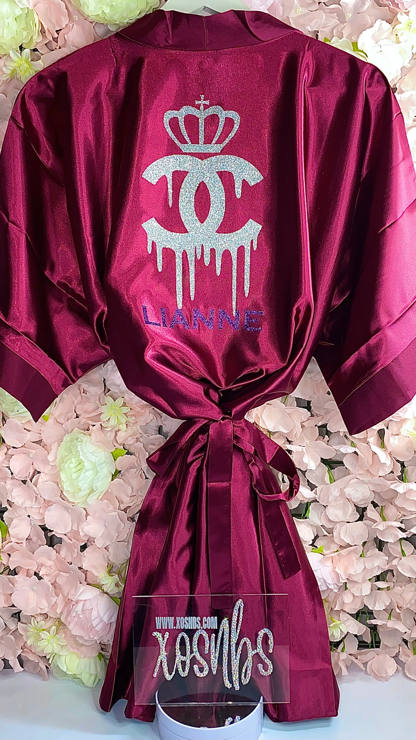 Personalised Robe | Burgundy