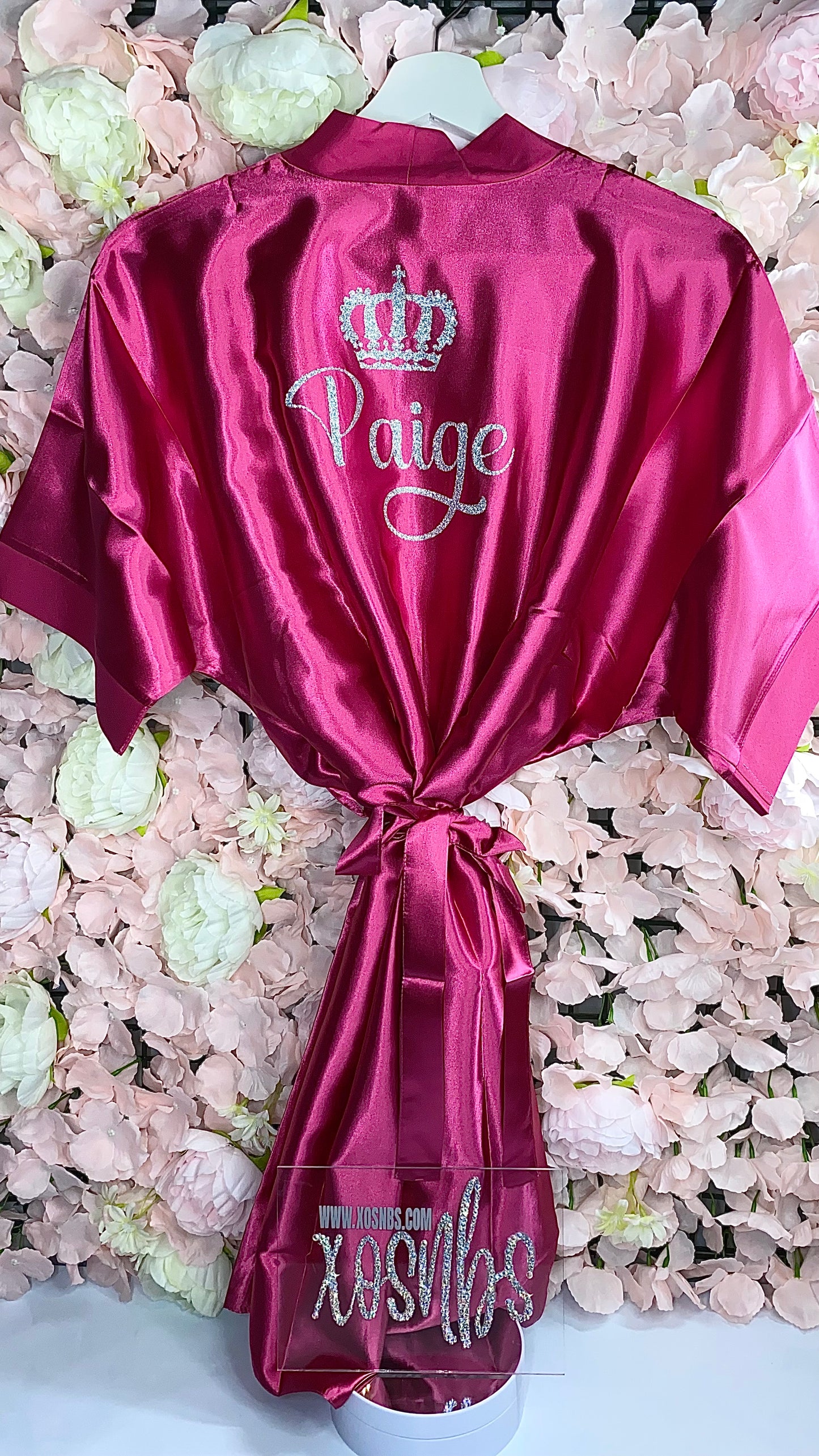 Personalised Robe | Hot Pink