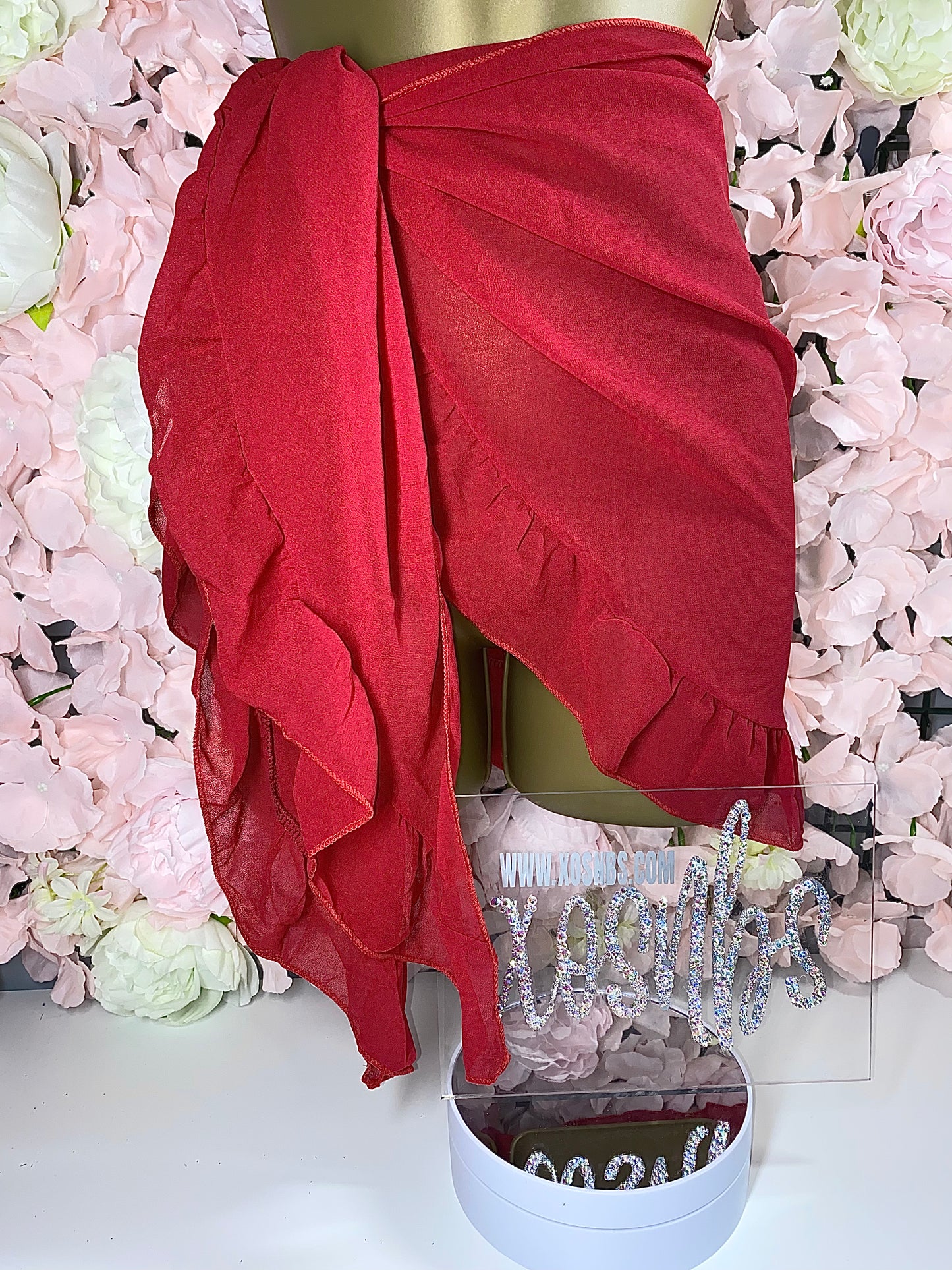 Ruffle Sarong | Red