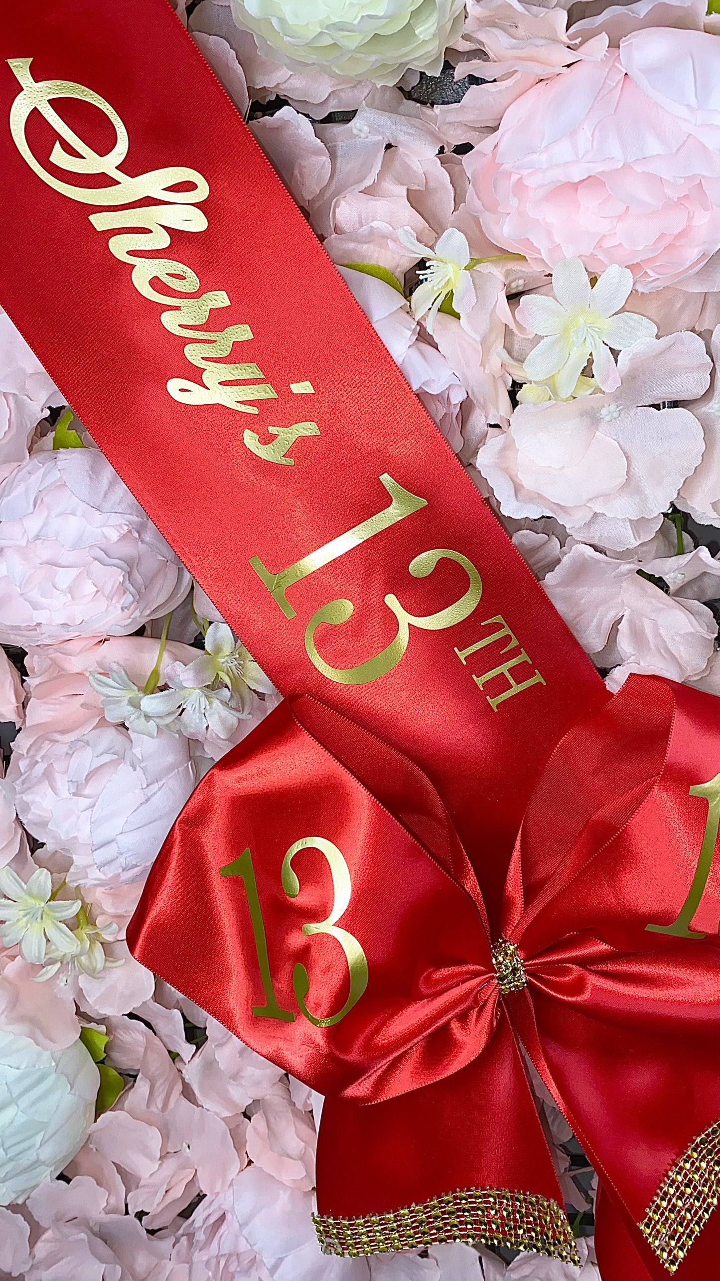 Personalised Satin Bow Sash