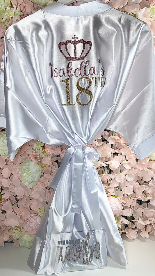 Personalised Robe - Ivory