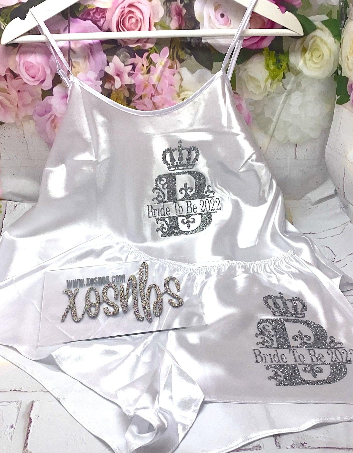 Personalised Cami Set | White