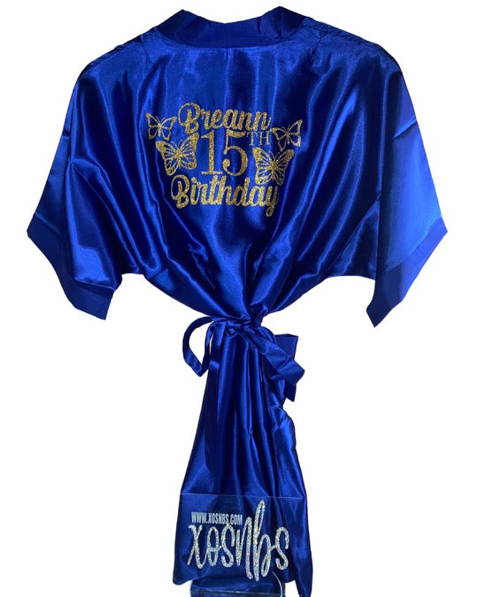 Personalised Robe | Royal Blue